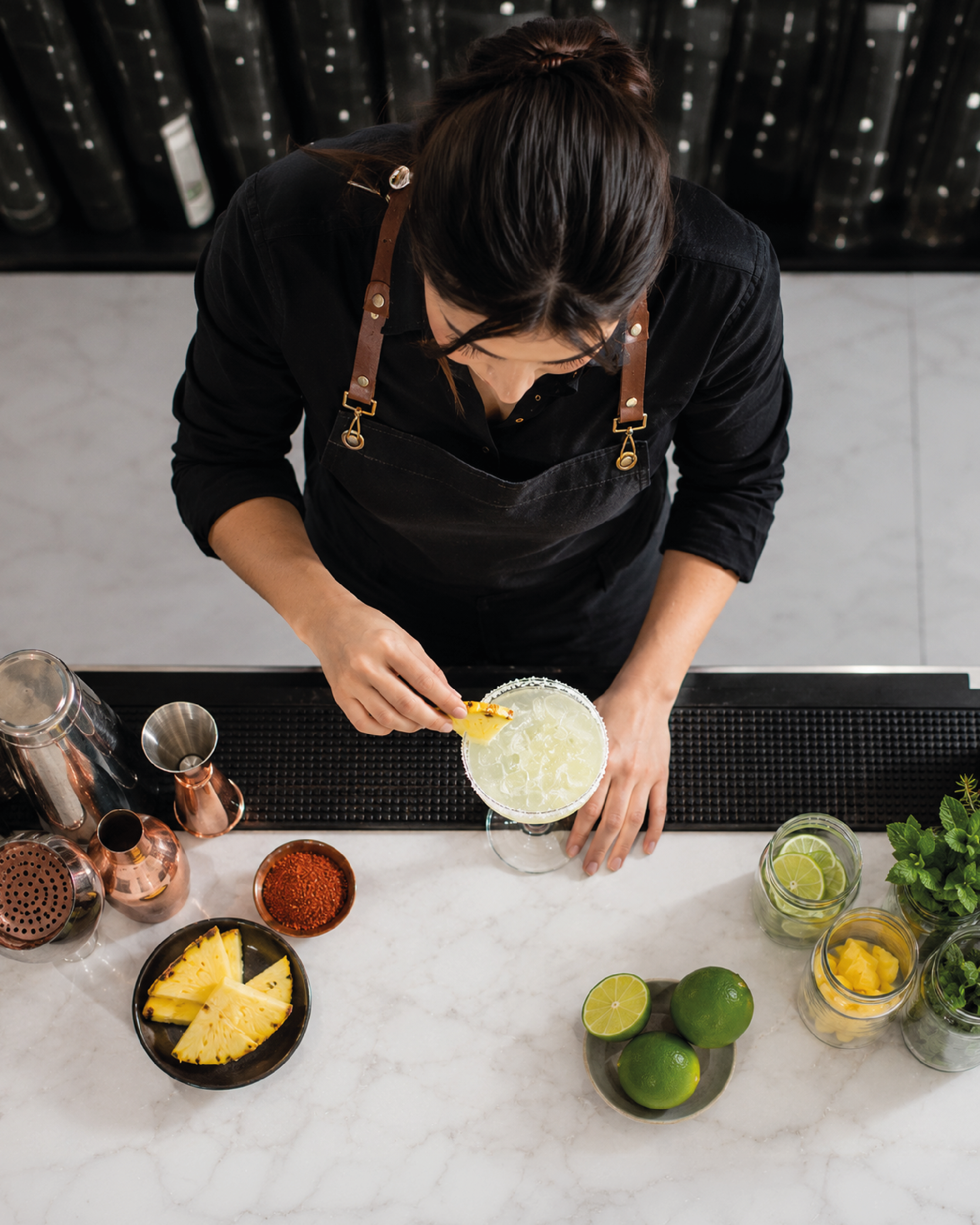 Preparación de cocteles